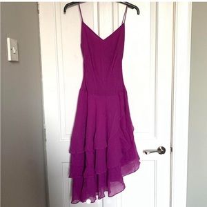 Y2K chiffon purple dress